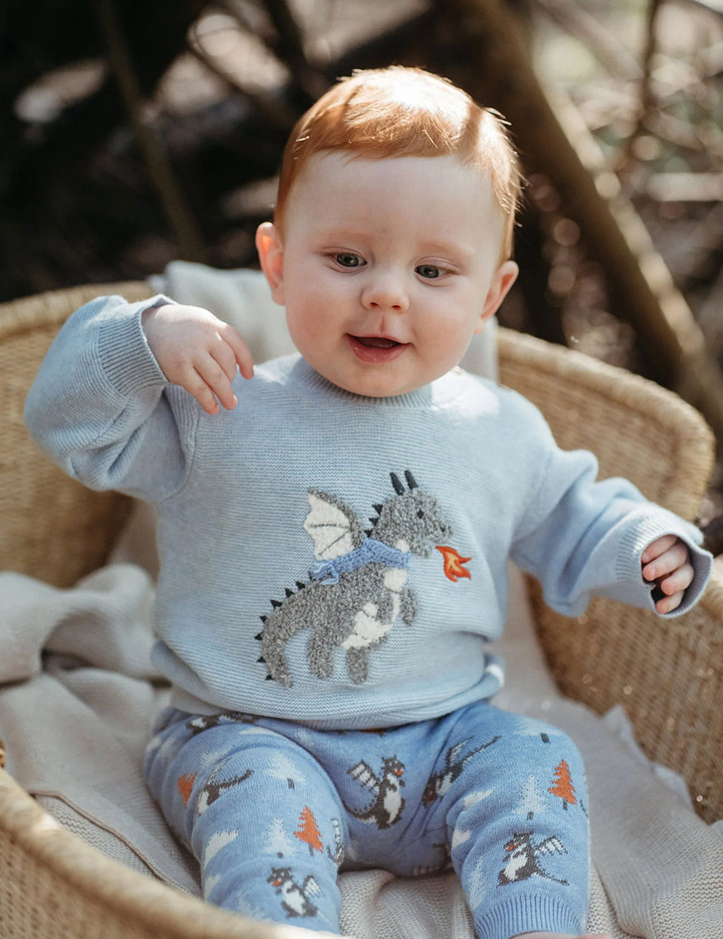 Purebaby Magical Forest Jumper Ice Melange