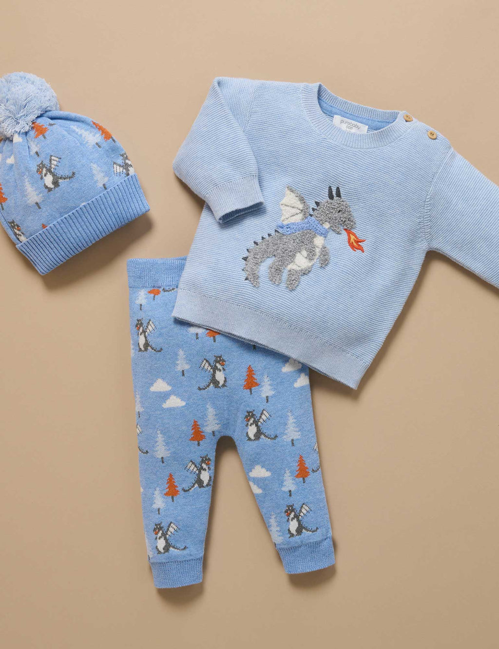 Purebaby Magical Forest Jumper Ice Melange