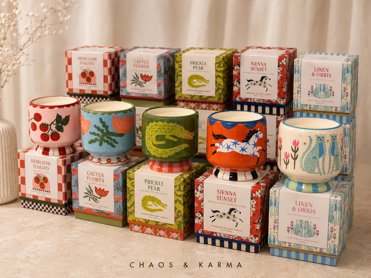 Paddywax Adopo Ceramic Candle