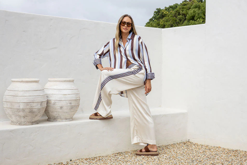 Jatea The Label Portofino Pearl Stripe Pant