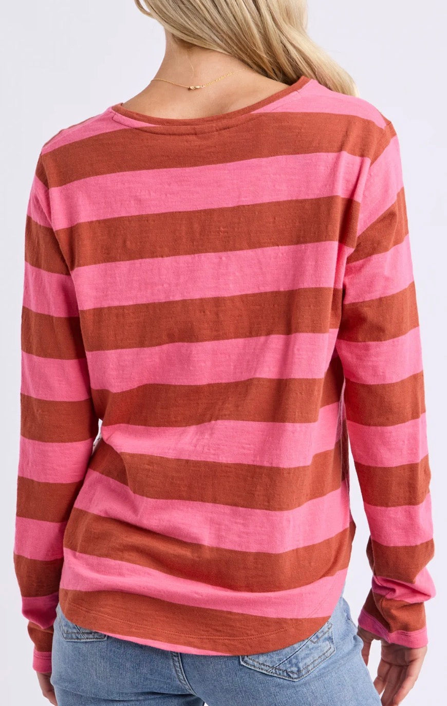 Elm Spritz Stripe Long Sleeve Tee