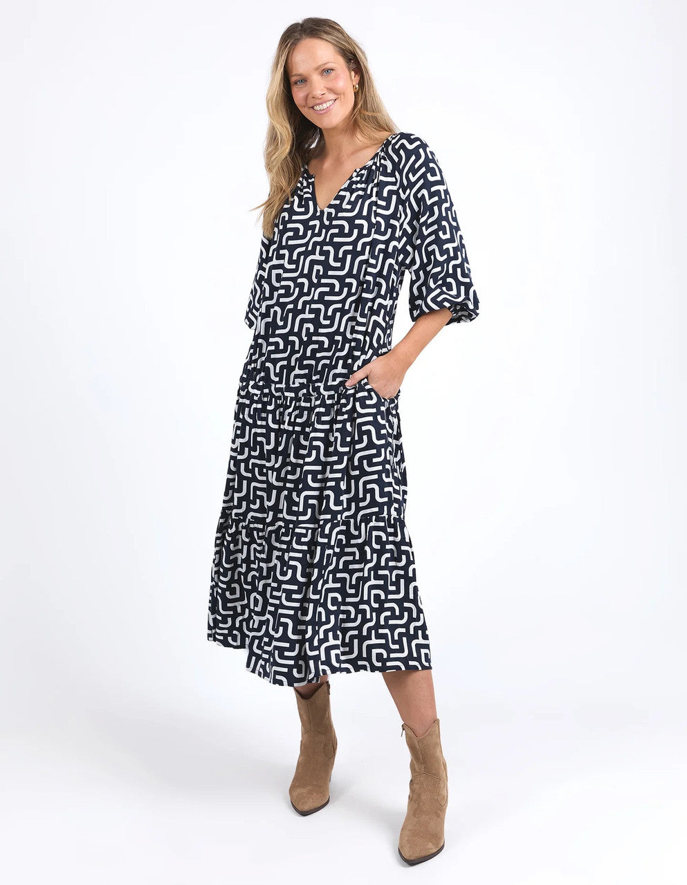 Elm Gemma Geo Dress