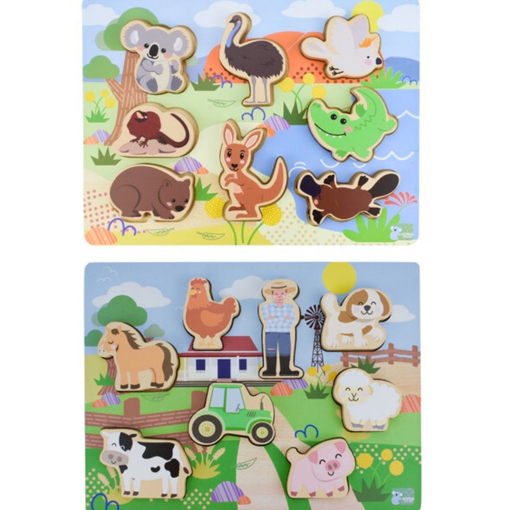 Eleganter Wooden Chunky Puzzle