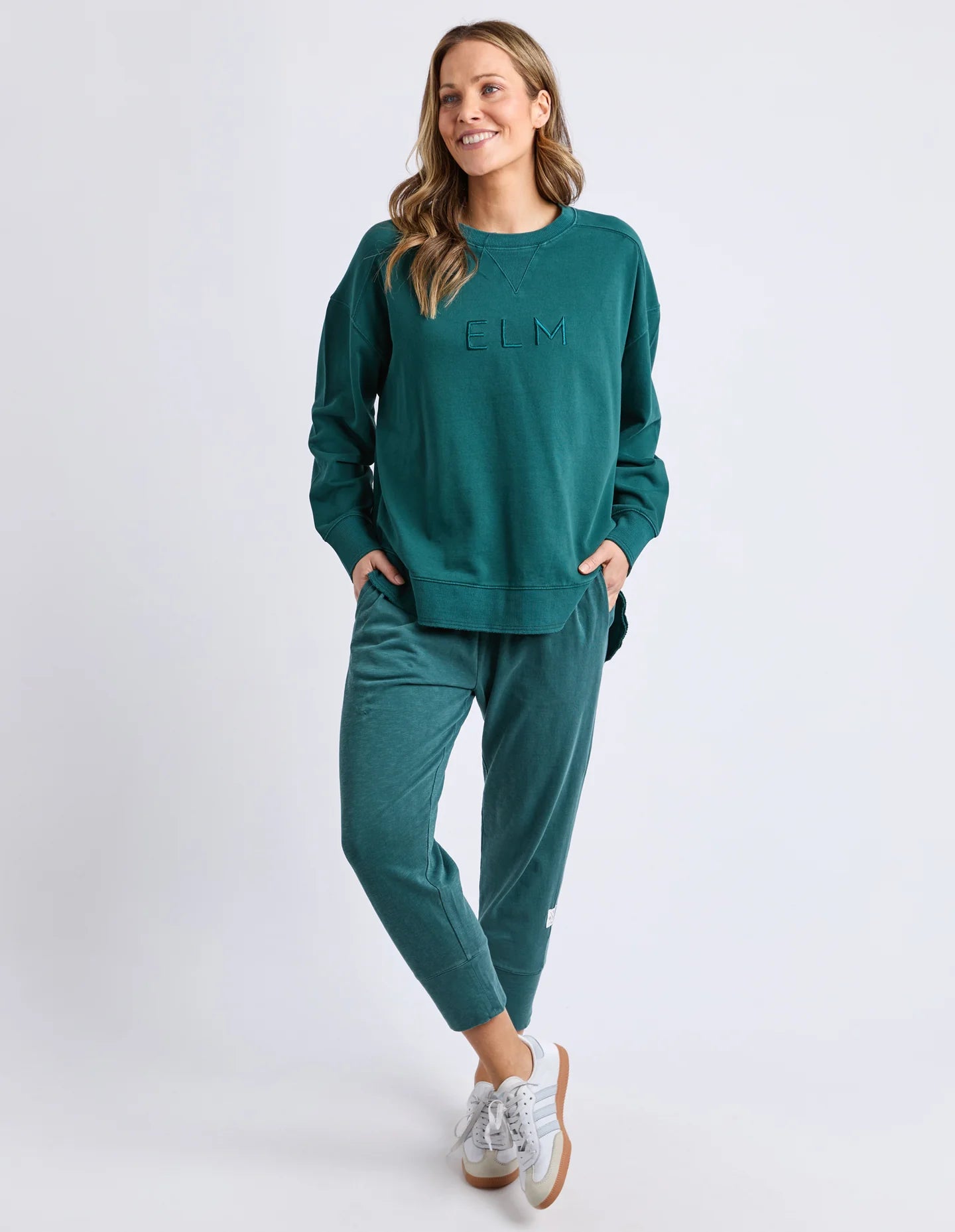 Elm Established Crew Teal