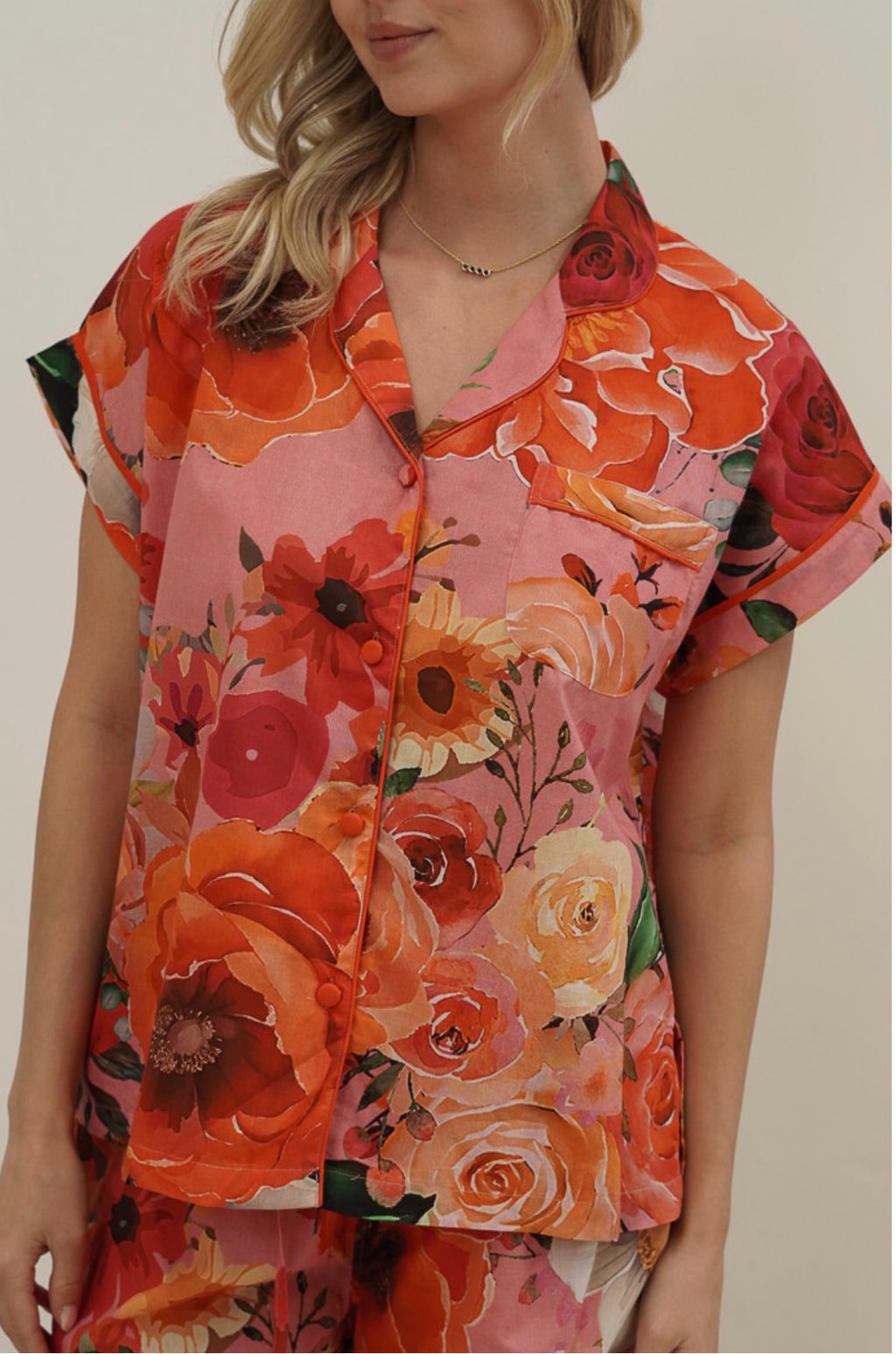 LU Tuscan Rose Short PJ Set
