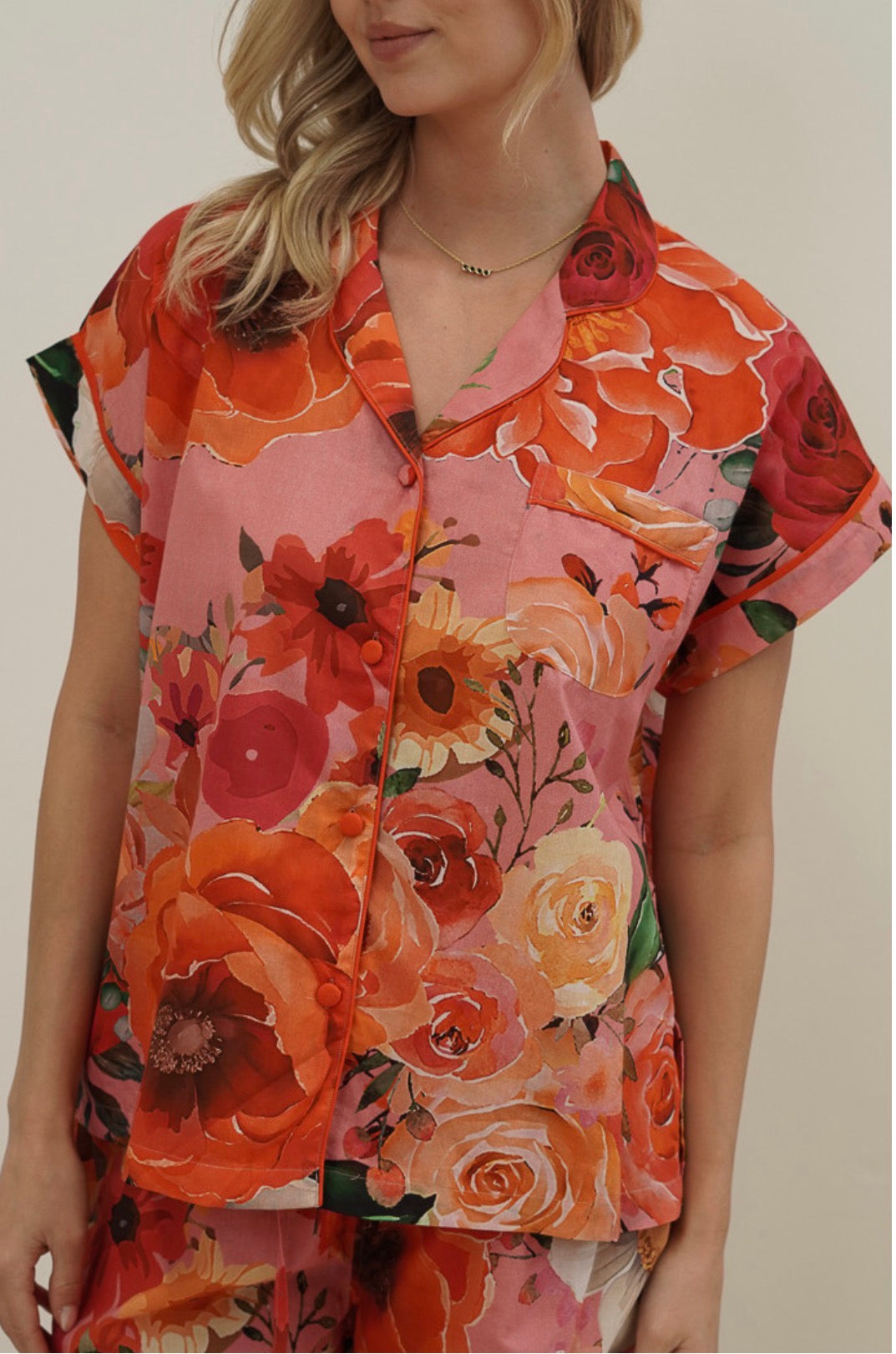 LU Tuscan Rose Short PJ Set