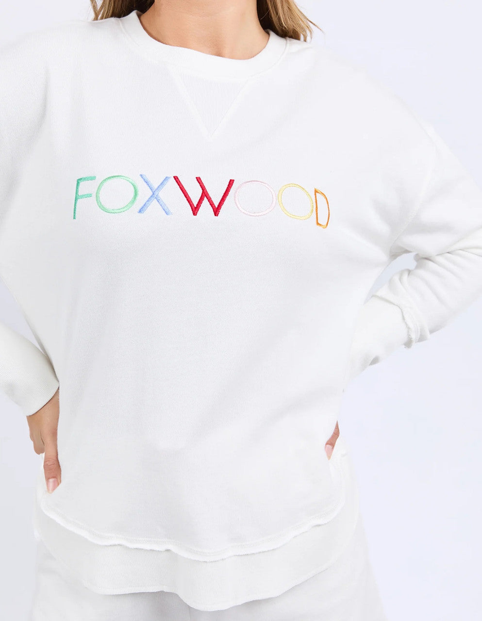 Foxwood Simplified Crew Confetti Vintage white