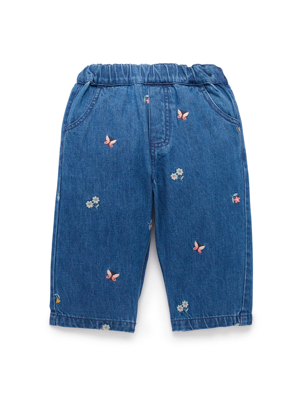 Purebaby Embroidered Pull On Jean