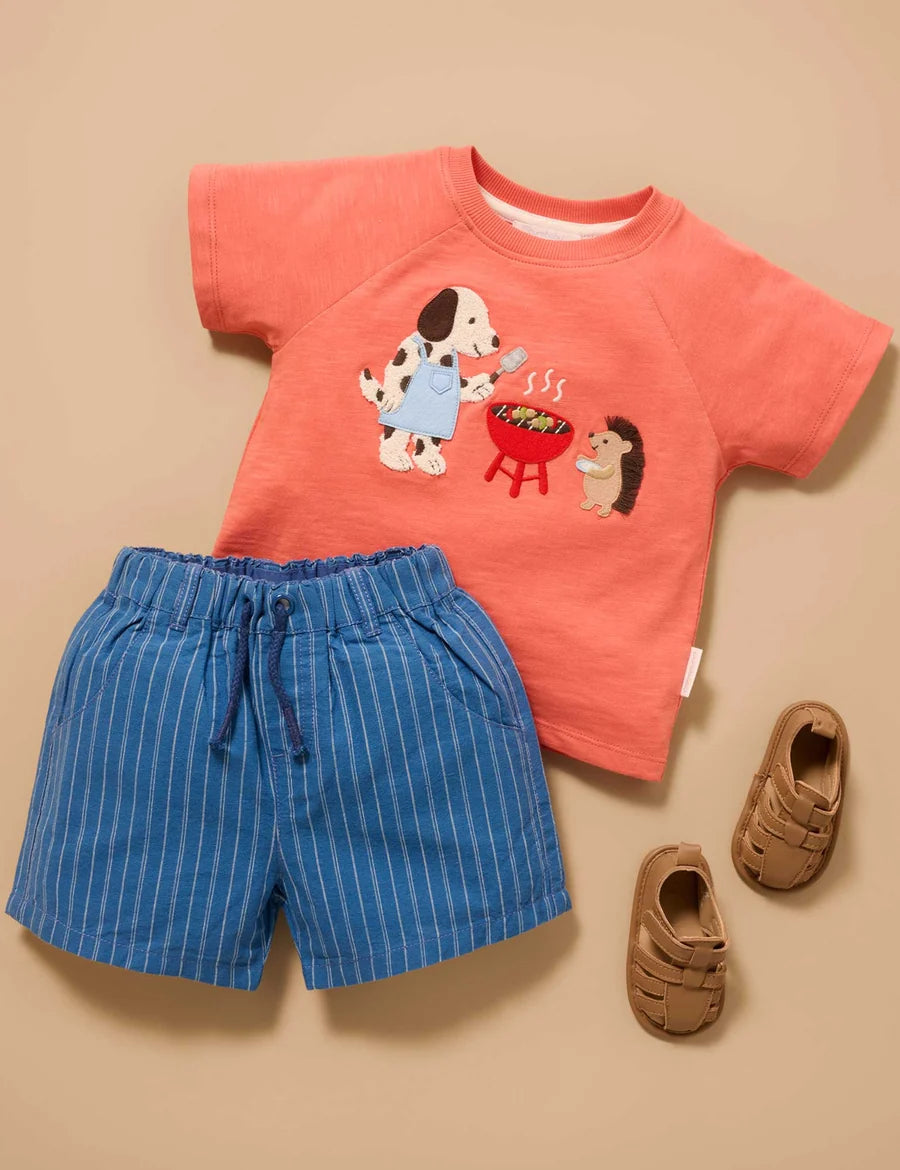 Purebaby Bbq Relaxed Tee Sunset