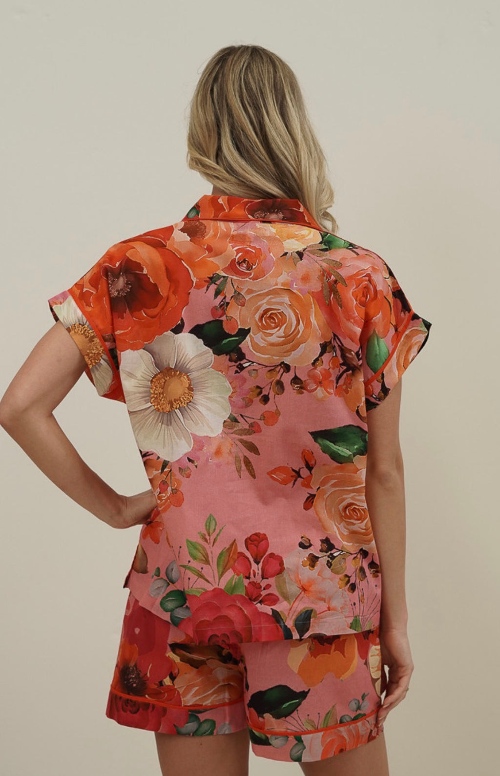 LU Tuscan Rose Short PJ Set