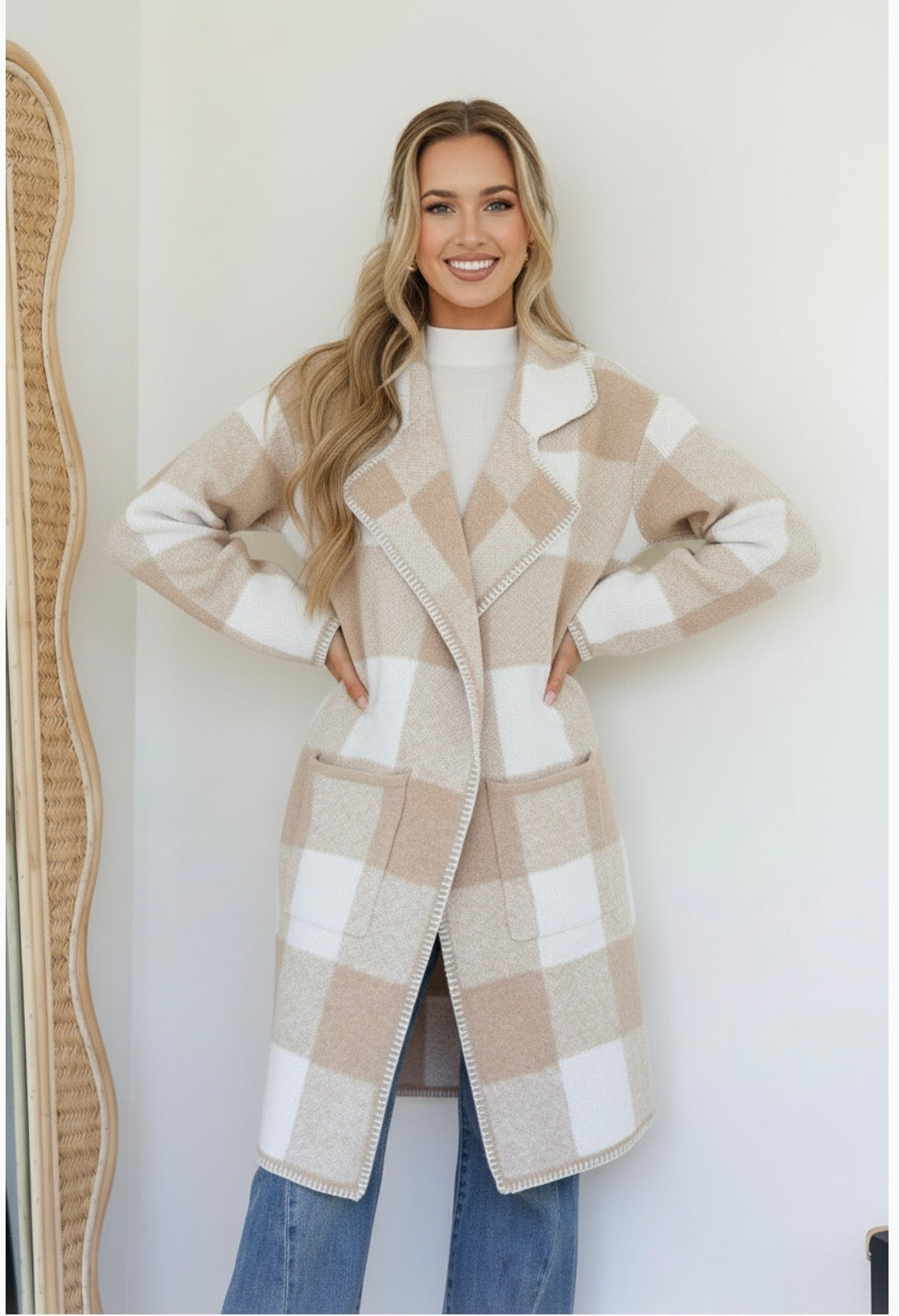 Miss Marlow Check Cardigan