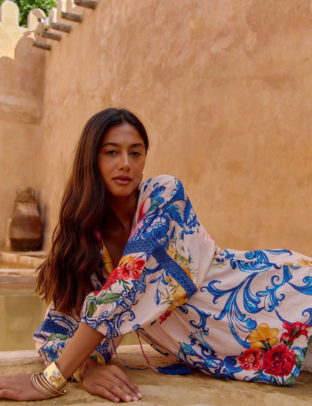 Naudic Bahamas Top Tangier Print