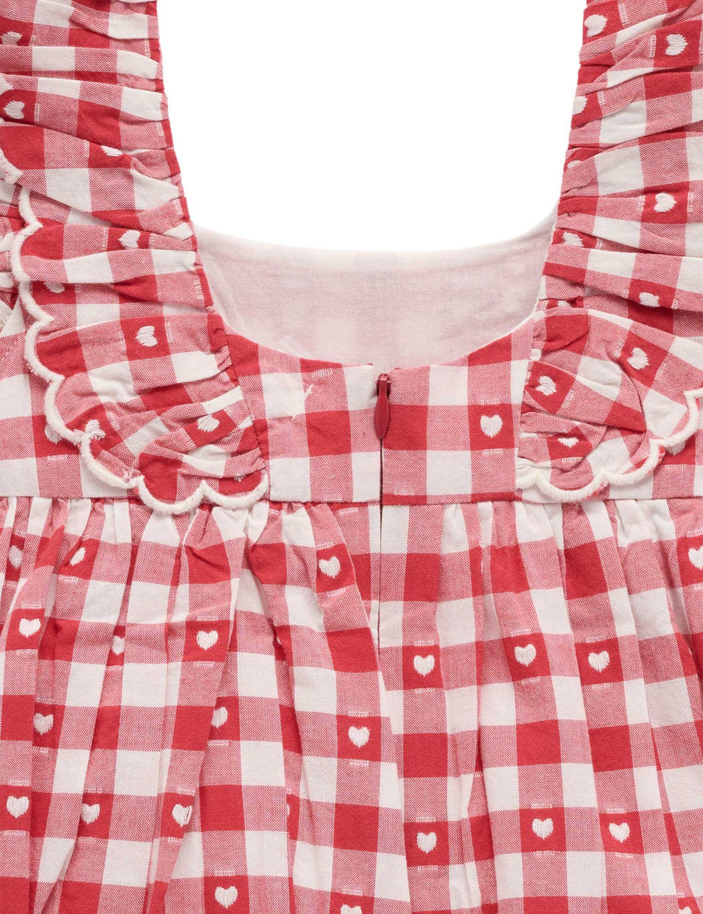 Purebaby Heart Gingham Dress