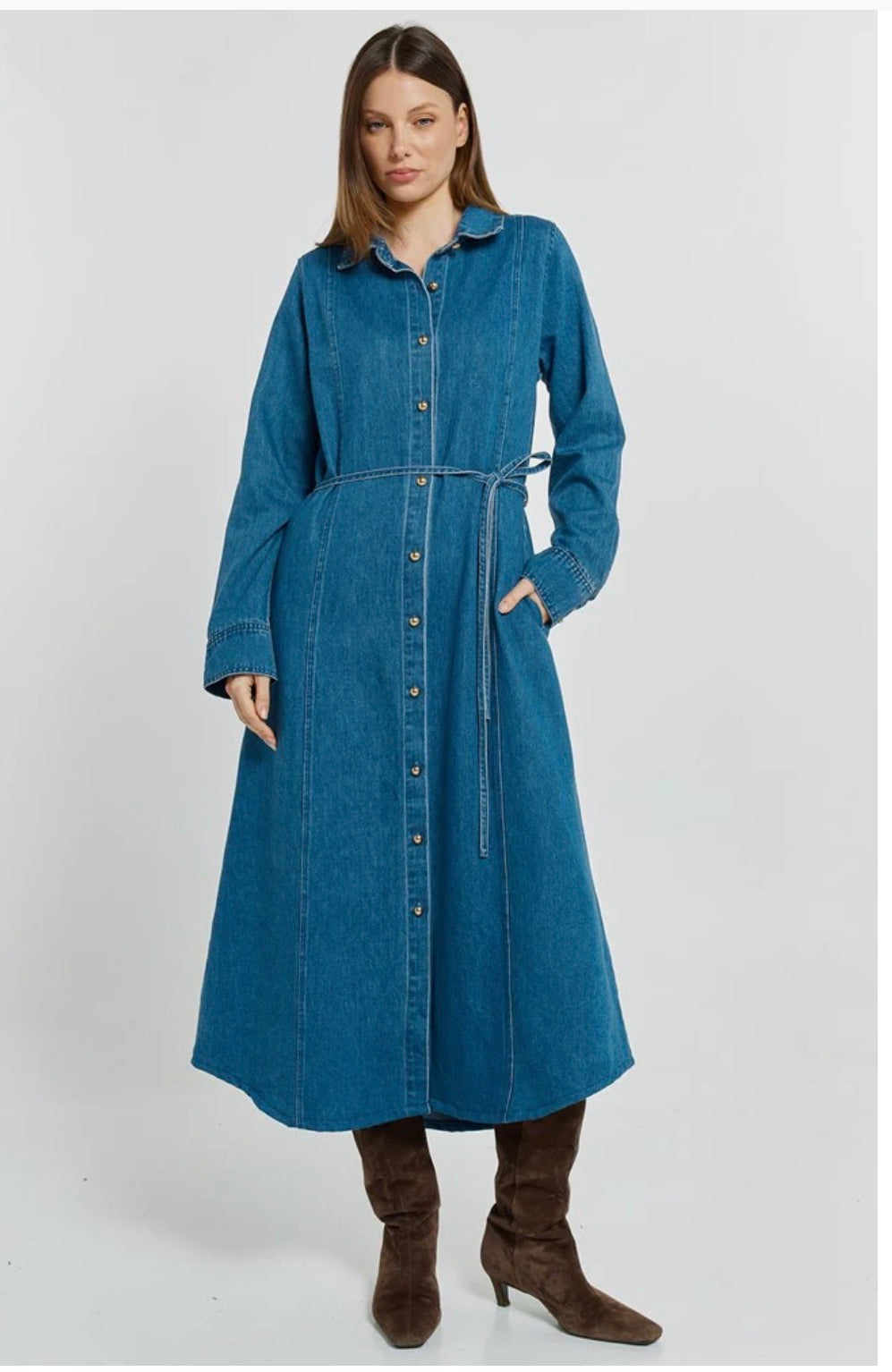 Betty Basics Nico Denim Dress
