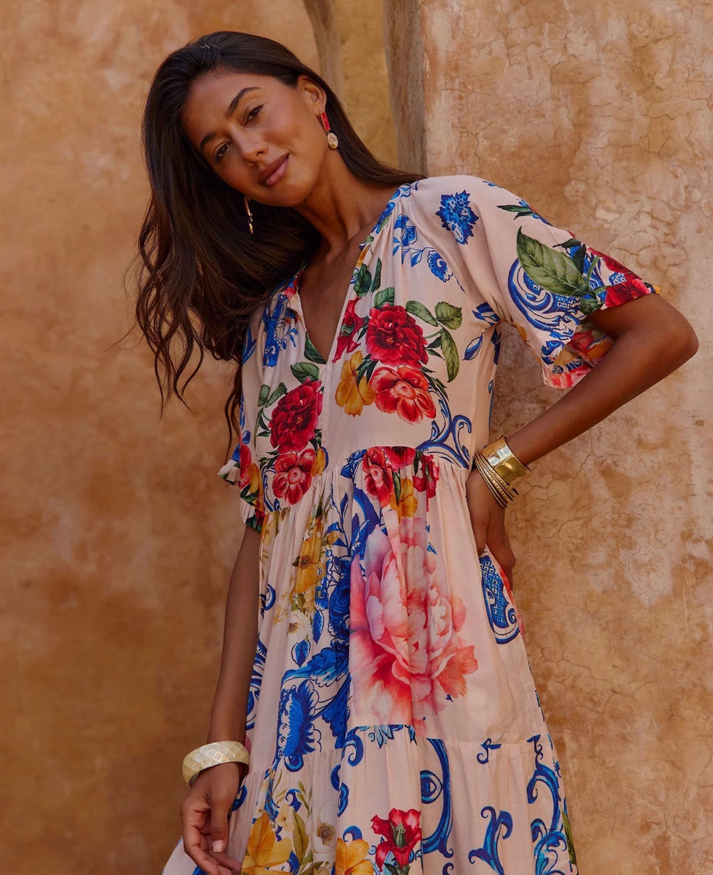 Naudic Amisha Maxi Dress Tangier Print