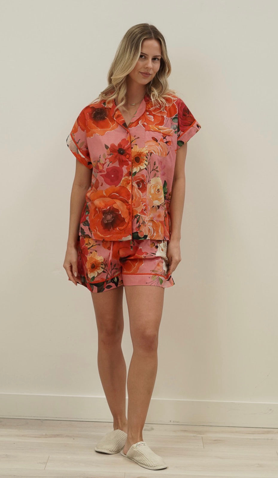 LU Tuscan Rose Short PJ Set