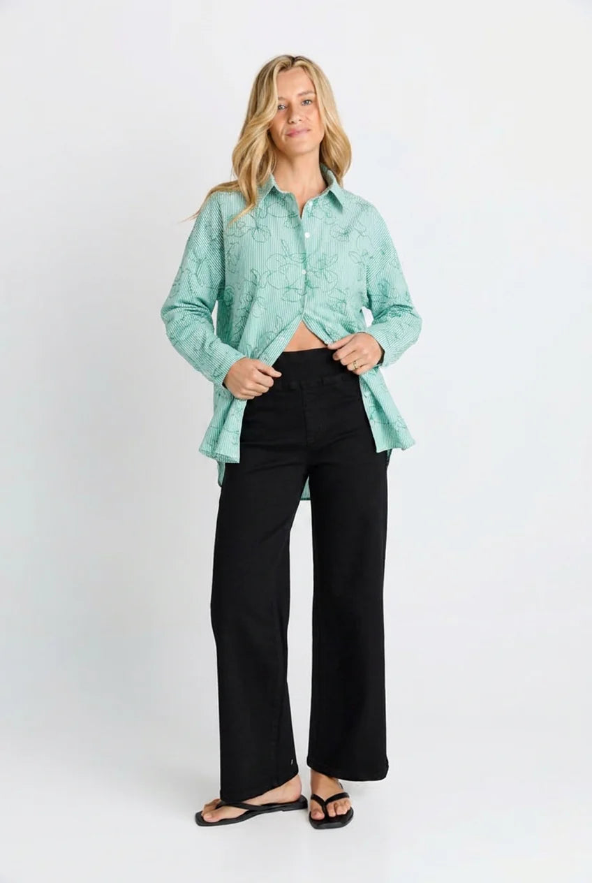 Betty Basics Straight Stretch Jeans Black