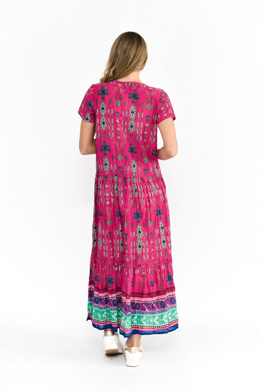 One Summer Aztec Border Dress