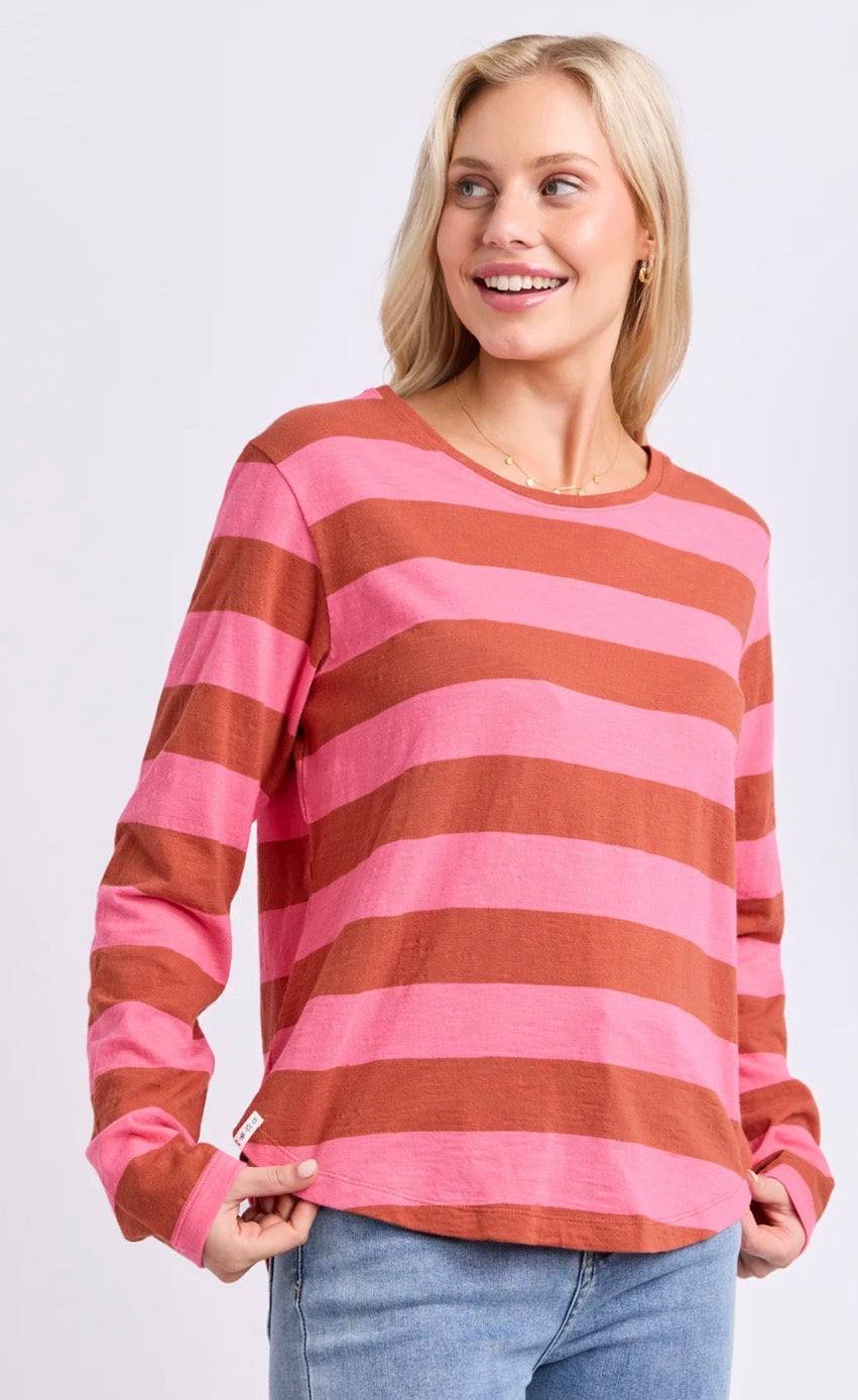 Elm Spritz Stripe Long Sleeve Tee