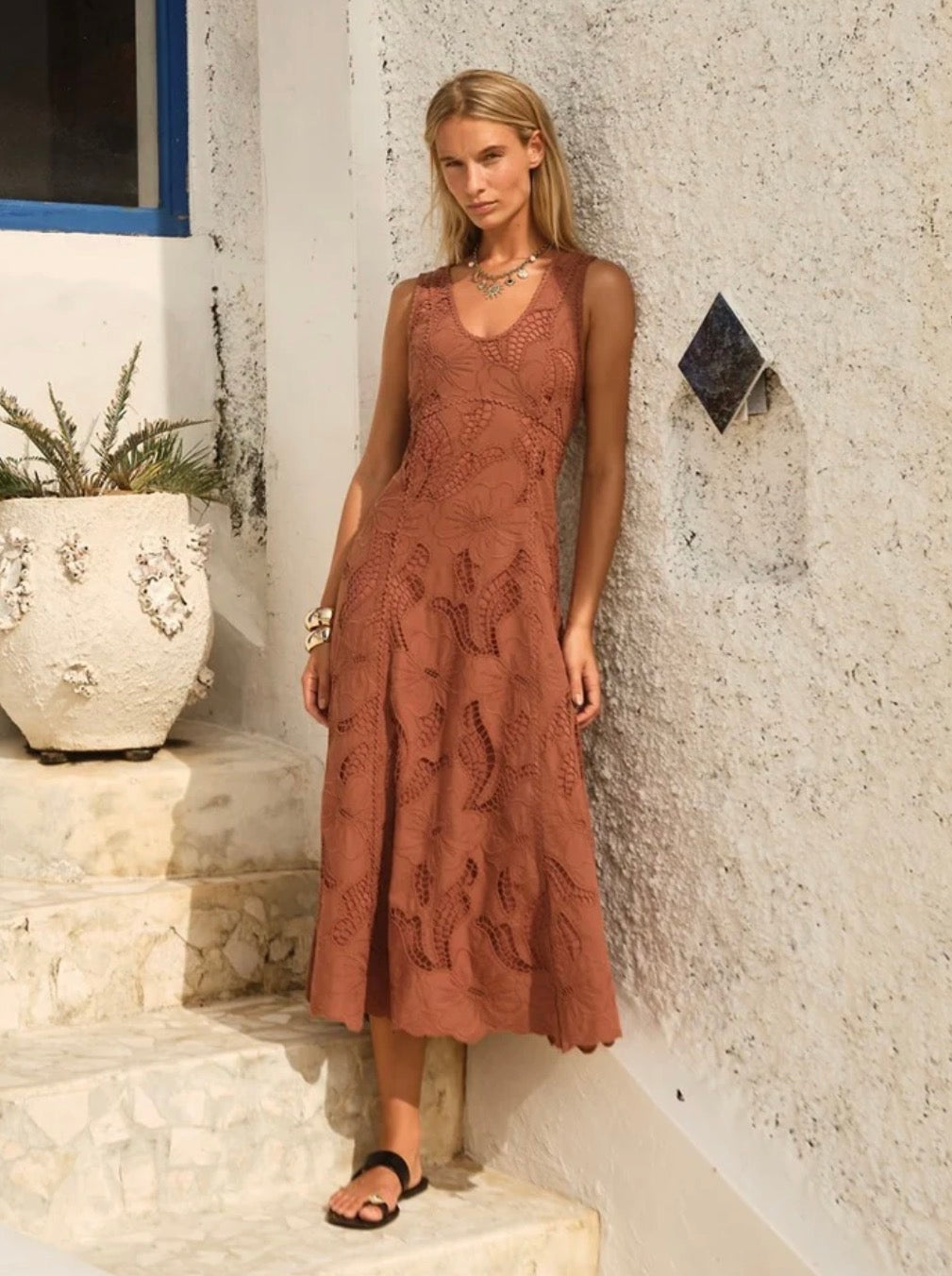 Fate & Becker Alessia Lace Midi Dress