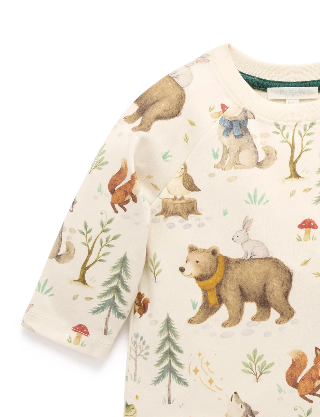 Purebaby Magical Forest Thick LS tee
