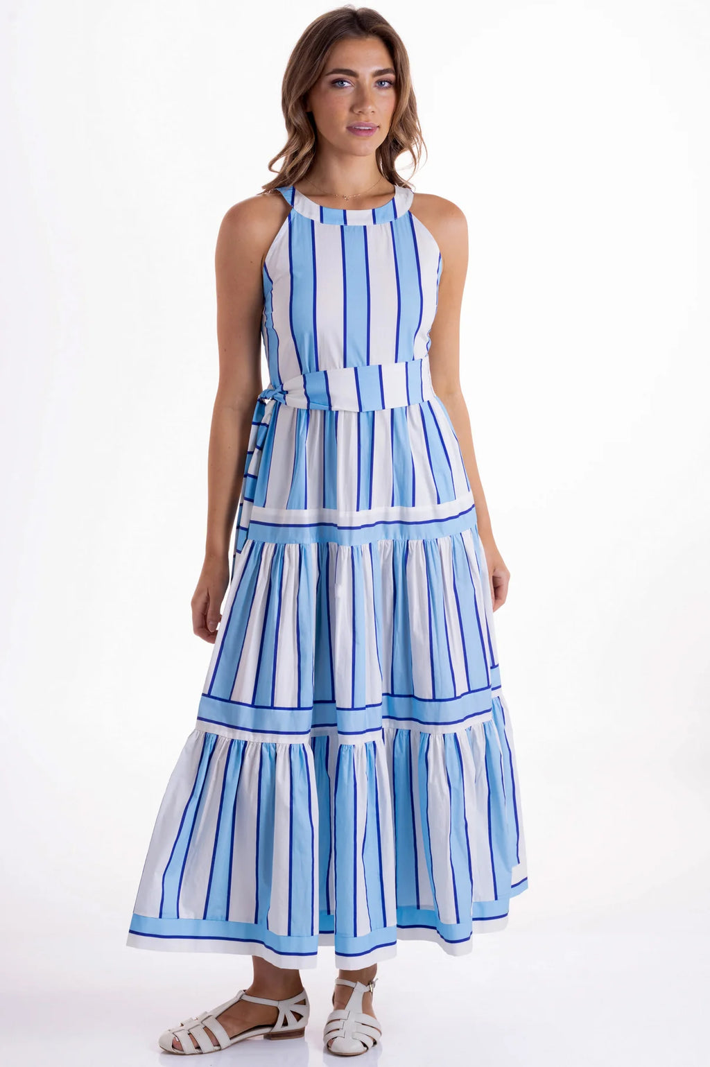 Wyatt Wylde Esme Dress Azure stripe