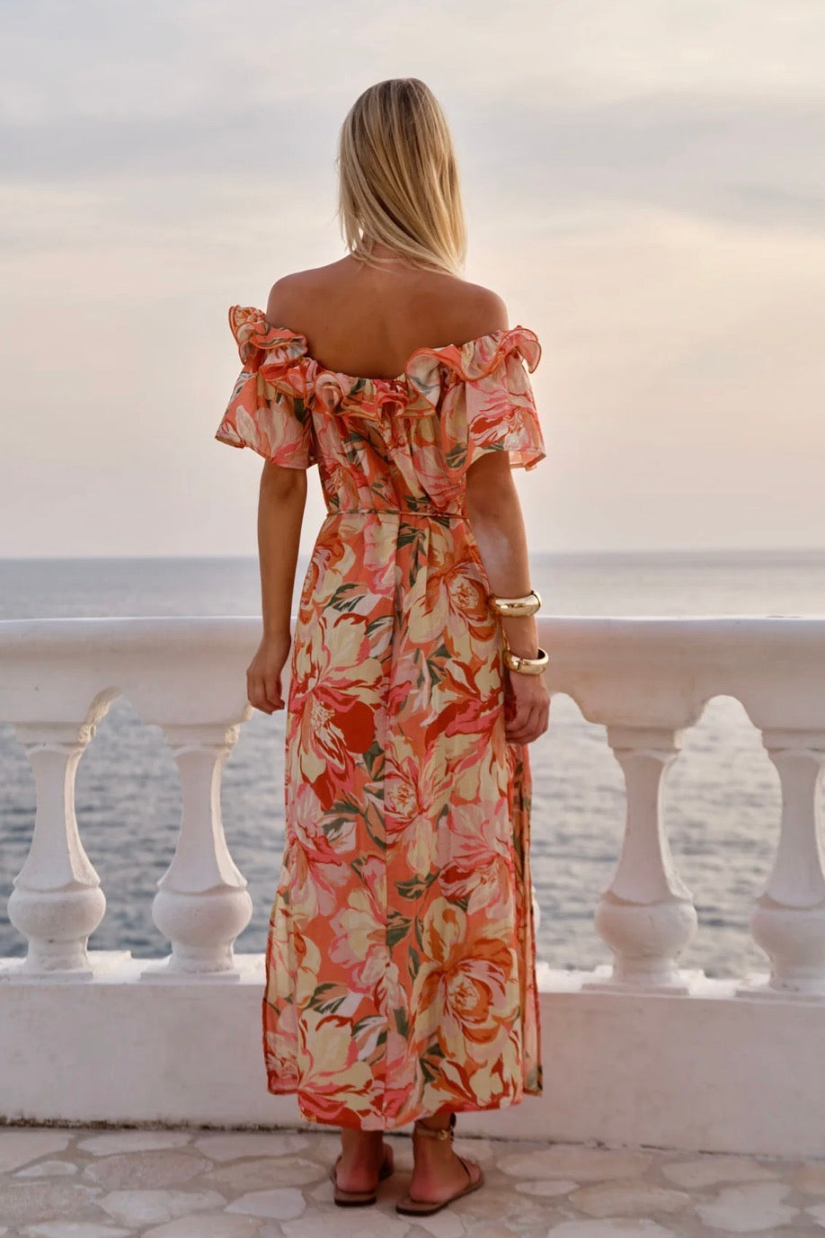 Fate & Becker Cosima Floral Midi Dress