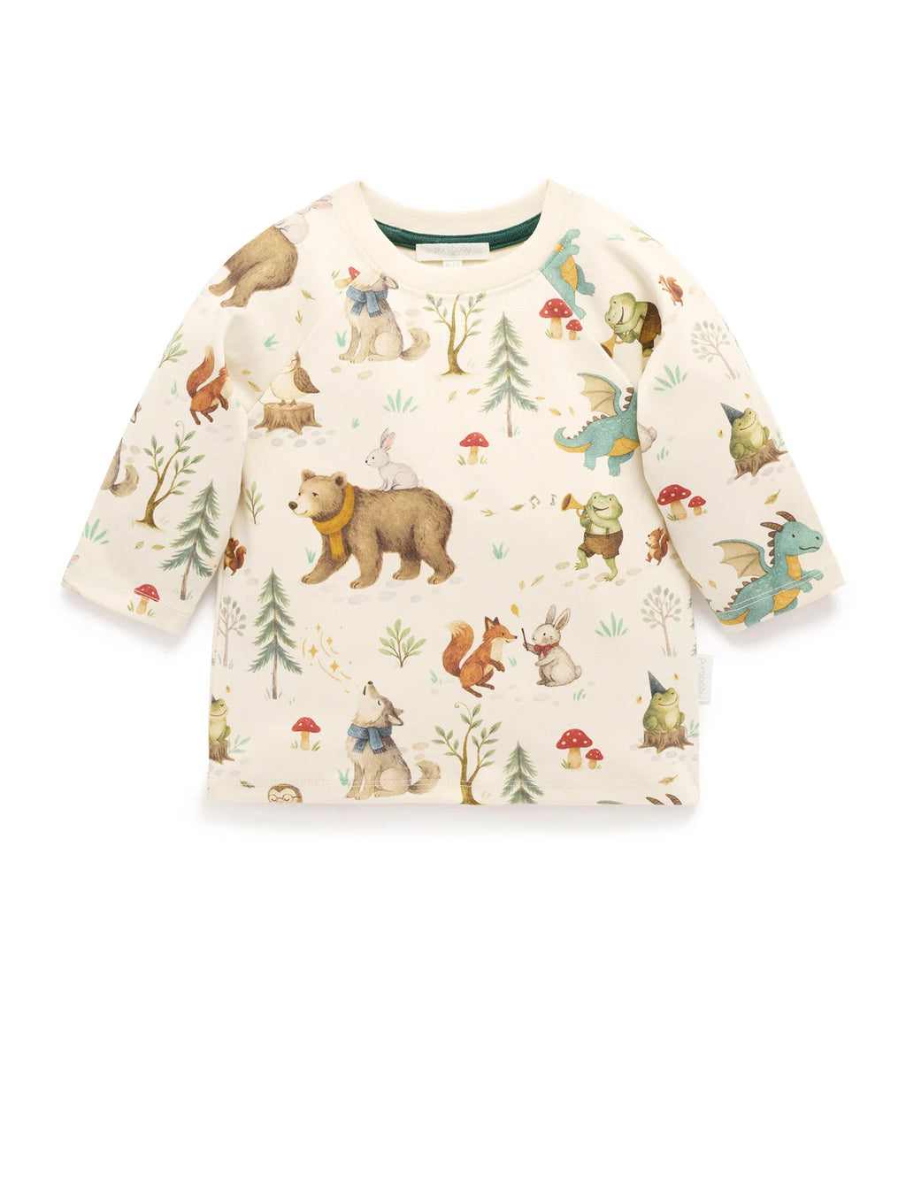 Purebaby Magical Forest Thick LS tee