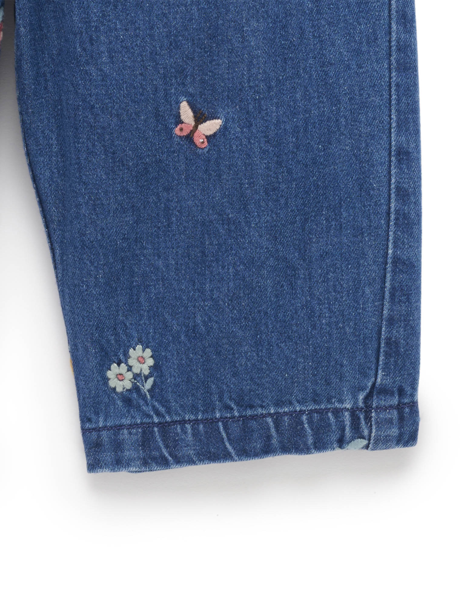 Purebaby Embroidered Pull On Jean