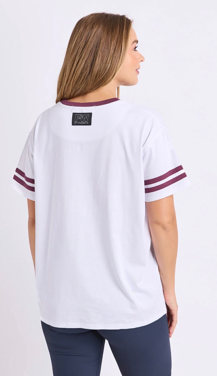 Foxwood Baseline Tee White