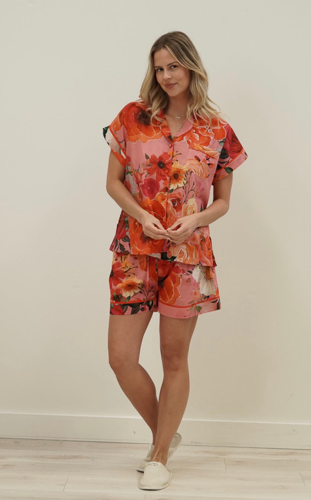 LU Tuscan Rose Short PJ Set