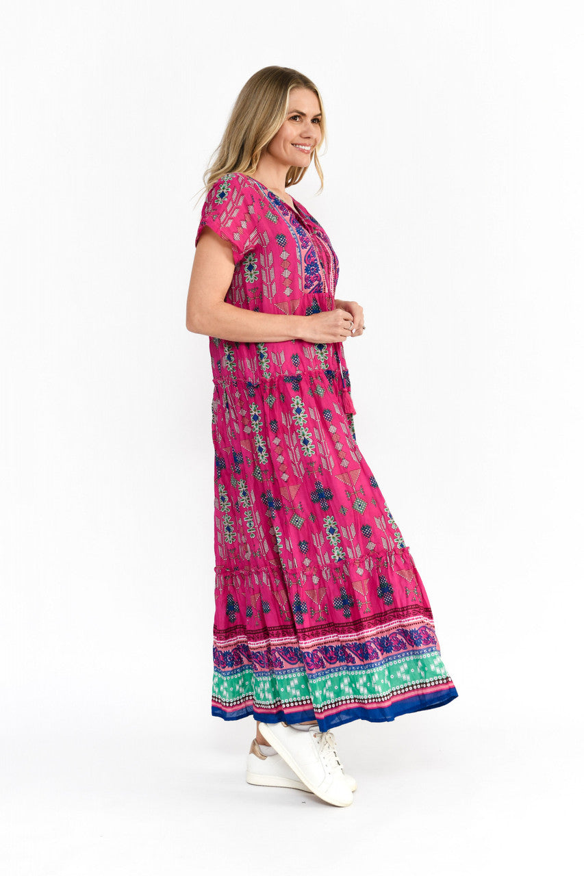 One Summer Aztec Border Dress