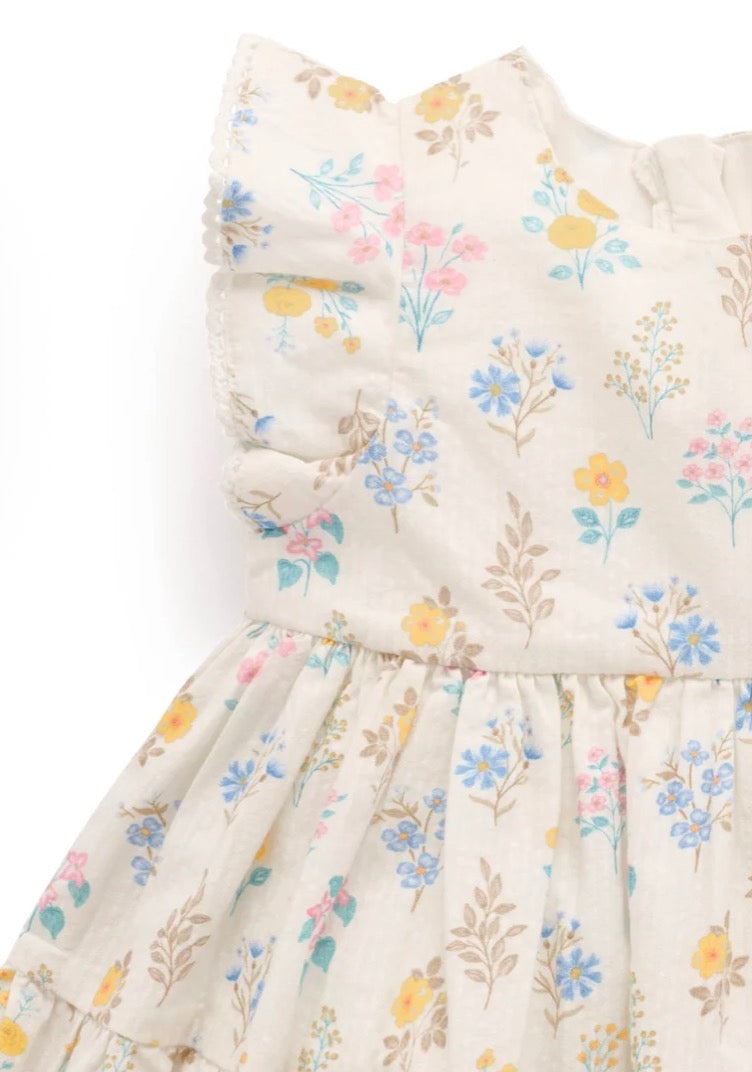 Purebaby Gathered Dress Posy