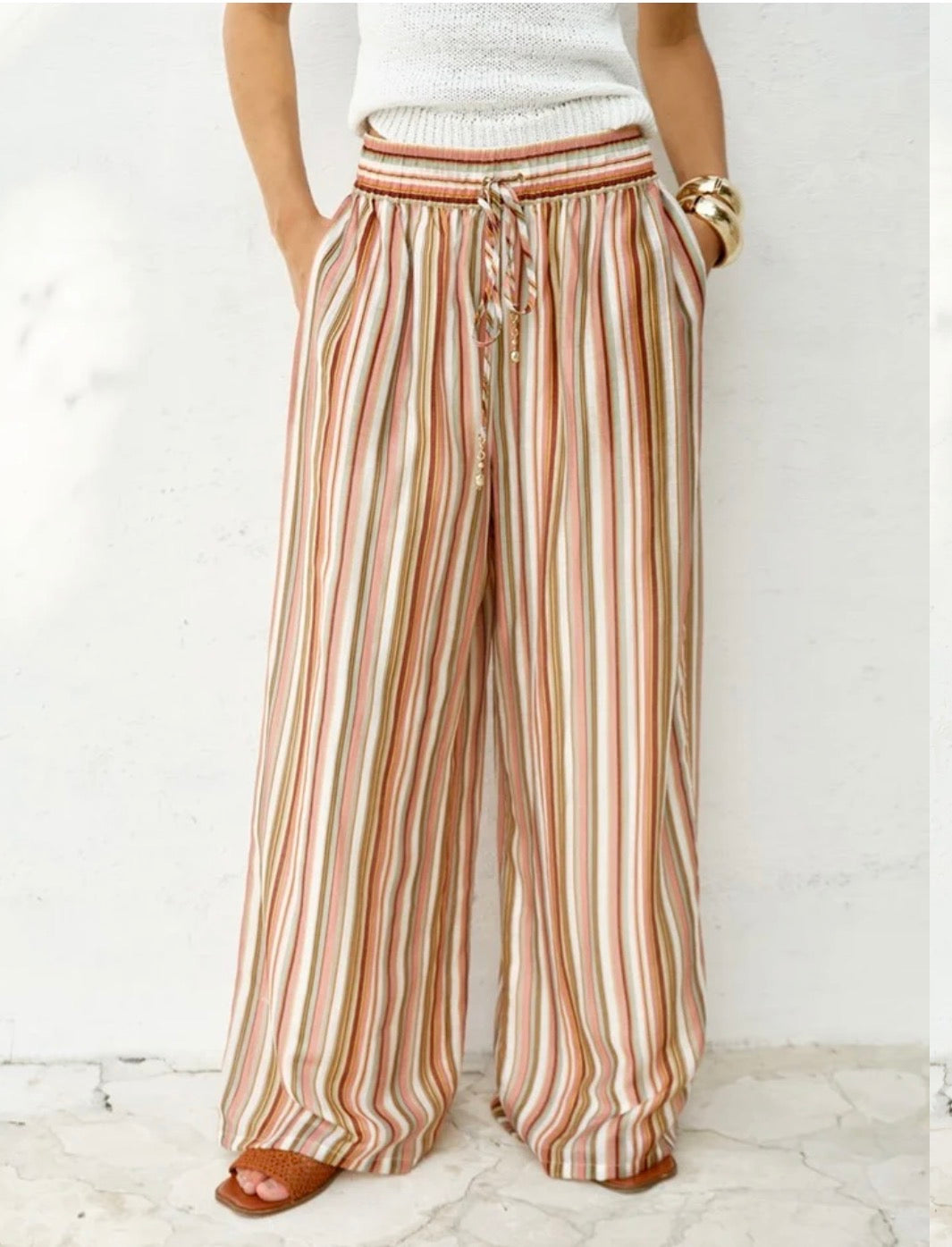 Fate & Becker Elysia Pant Sandbar Stripe