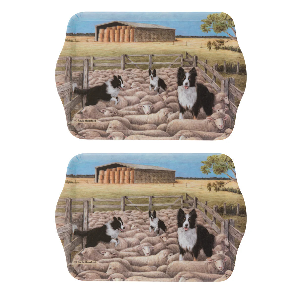 Ashdene Working Dogs Scatter Tray 2pk