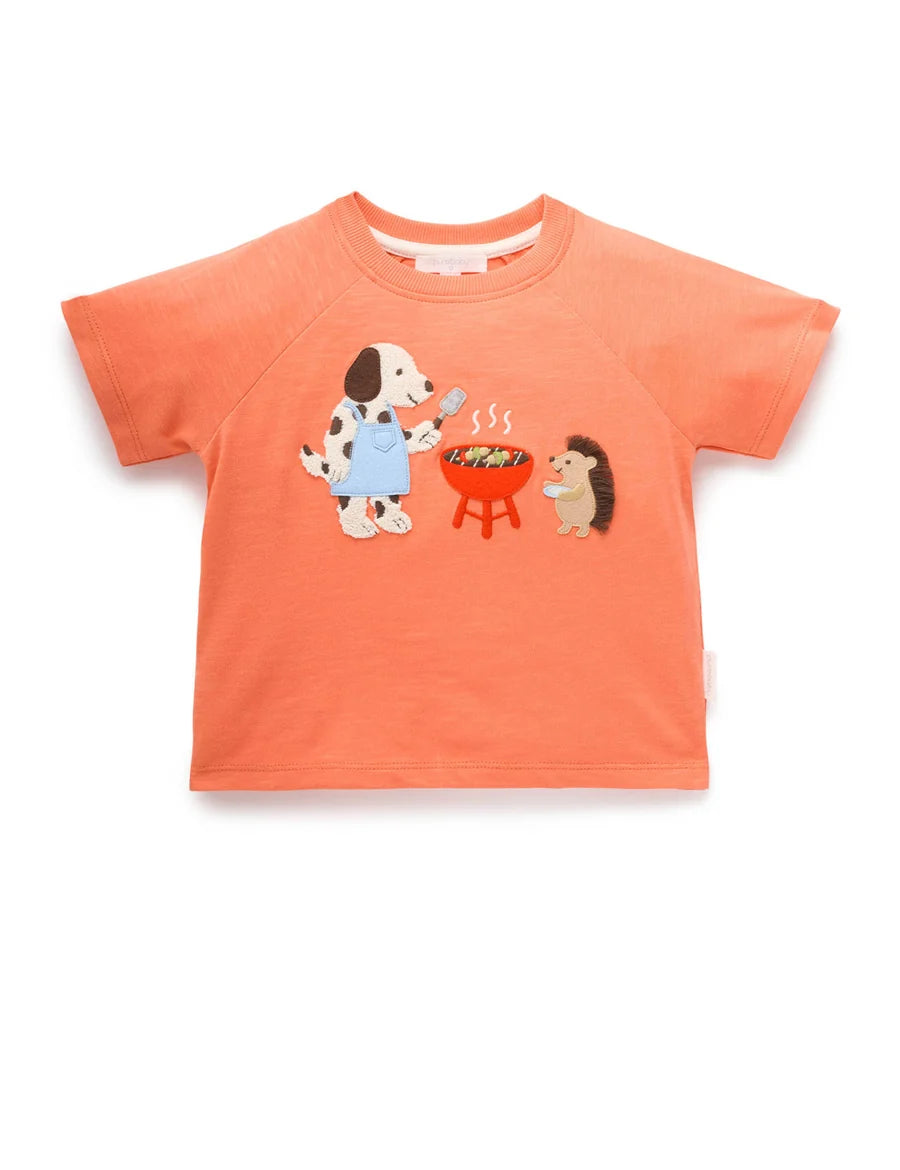 Purebaby Bbq Relaxed Tee Sunset