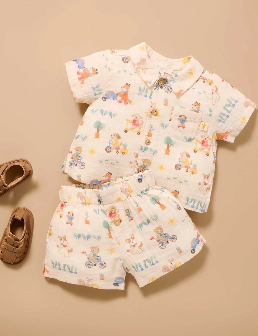 Purebaby Crinkle Set Lets Garden