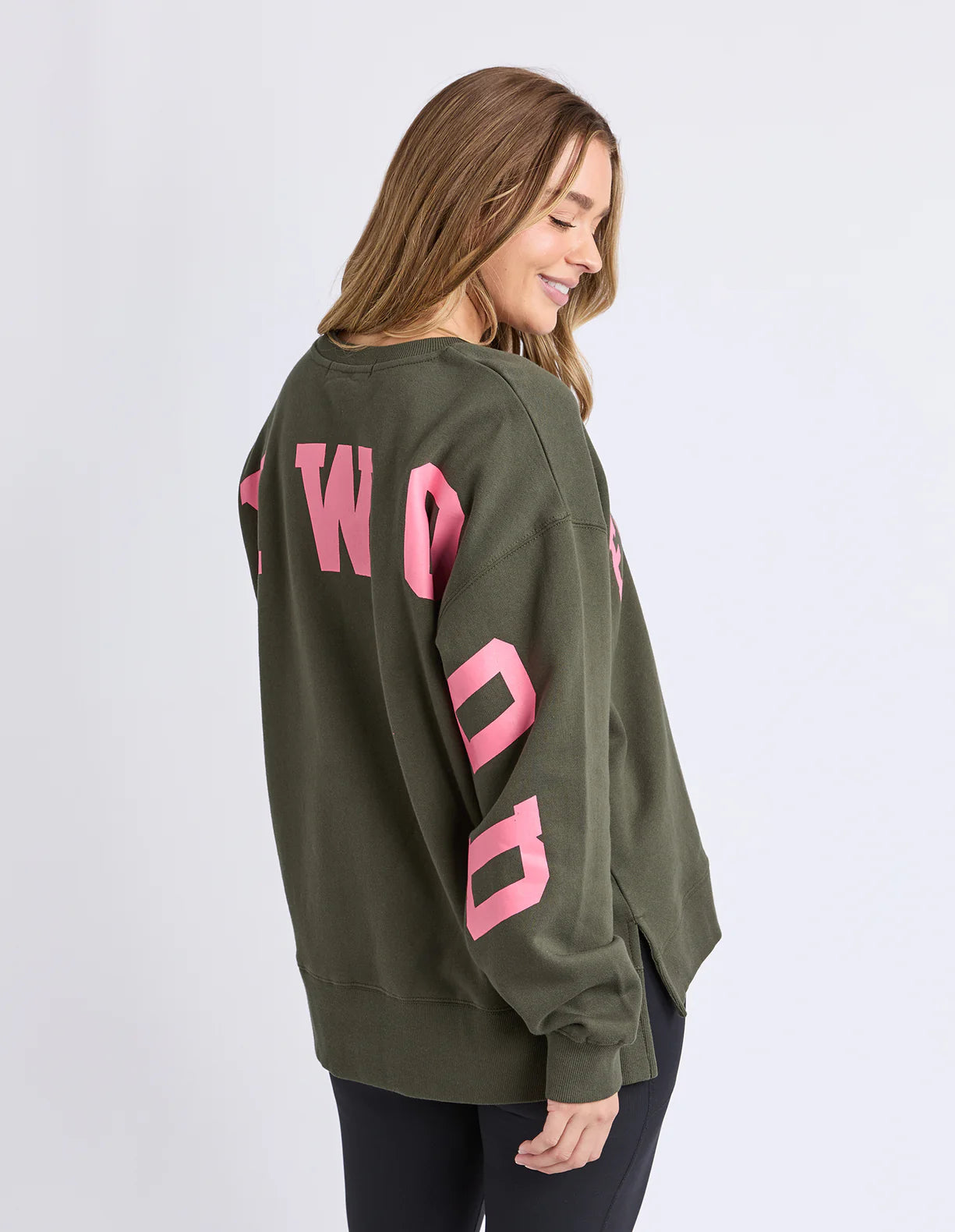 Foxwood Interval Crew Dark Khaki/Coral