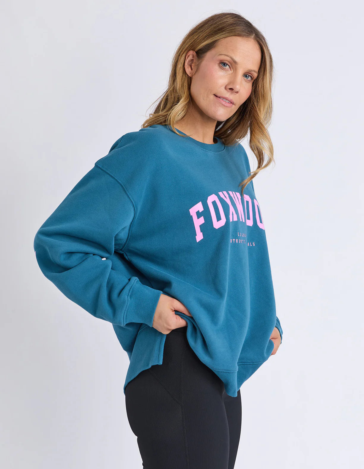 Foxwood Interval Crew Ocean/Neon Pink