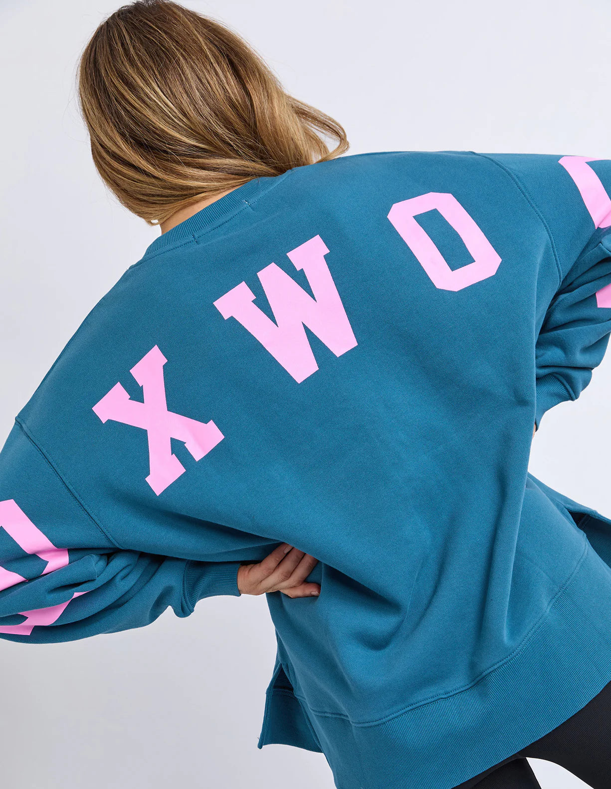 Foxwood Interval Crew Ocean/Neon Pink