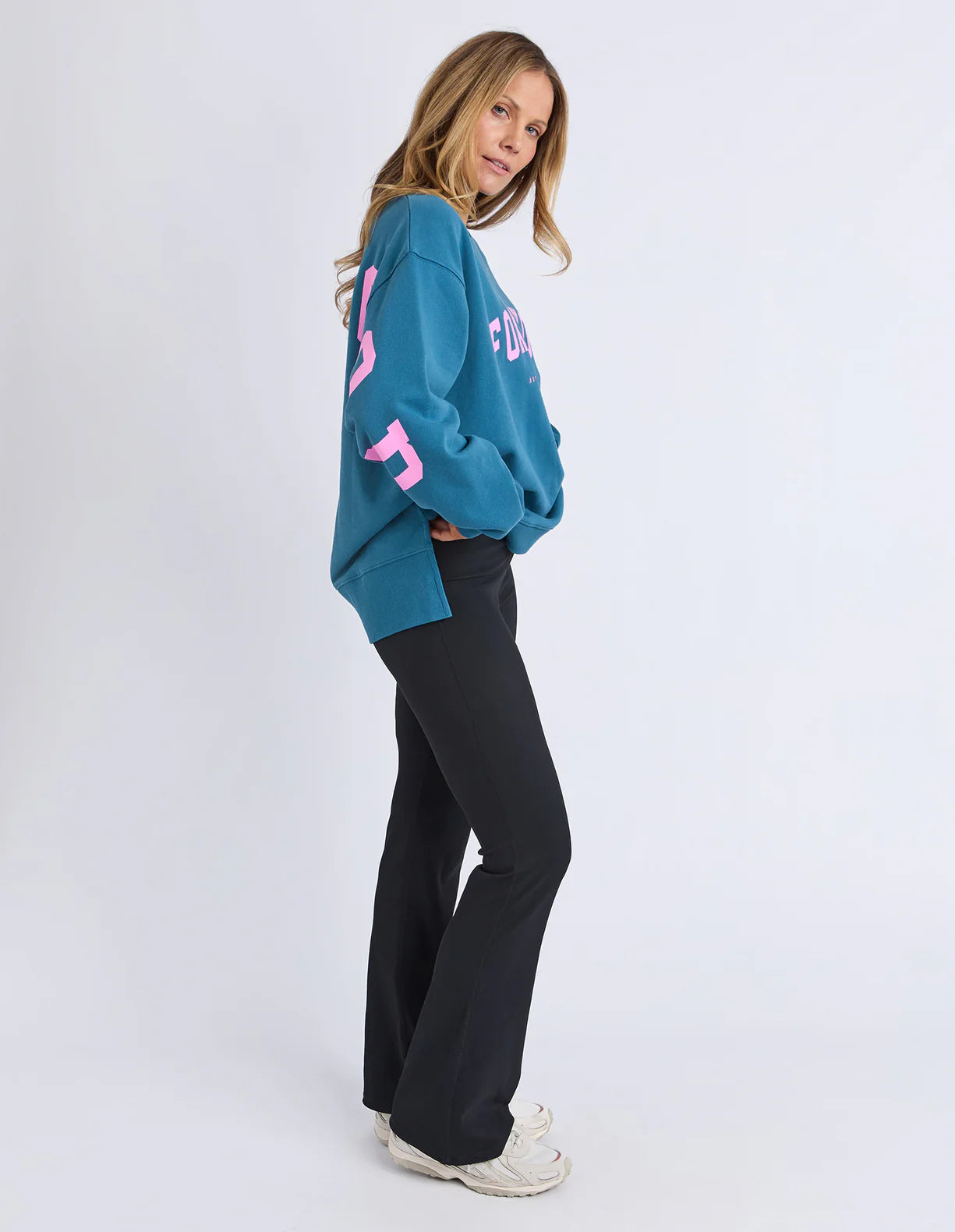 Foxwood Interval Crew Ocean/Neon Pink