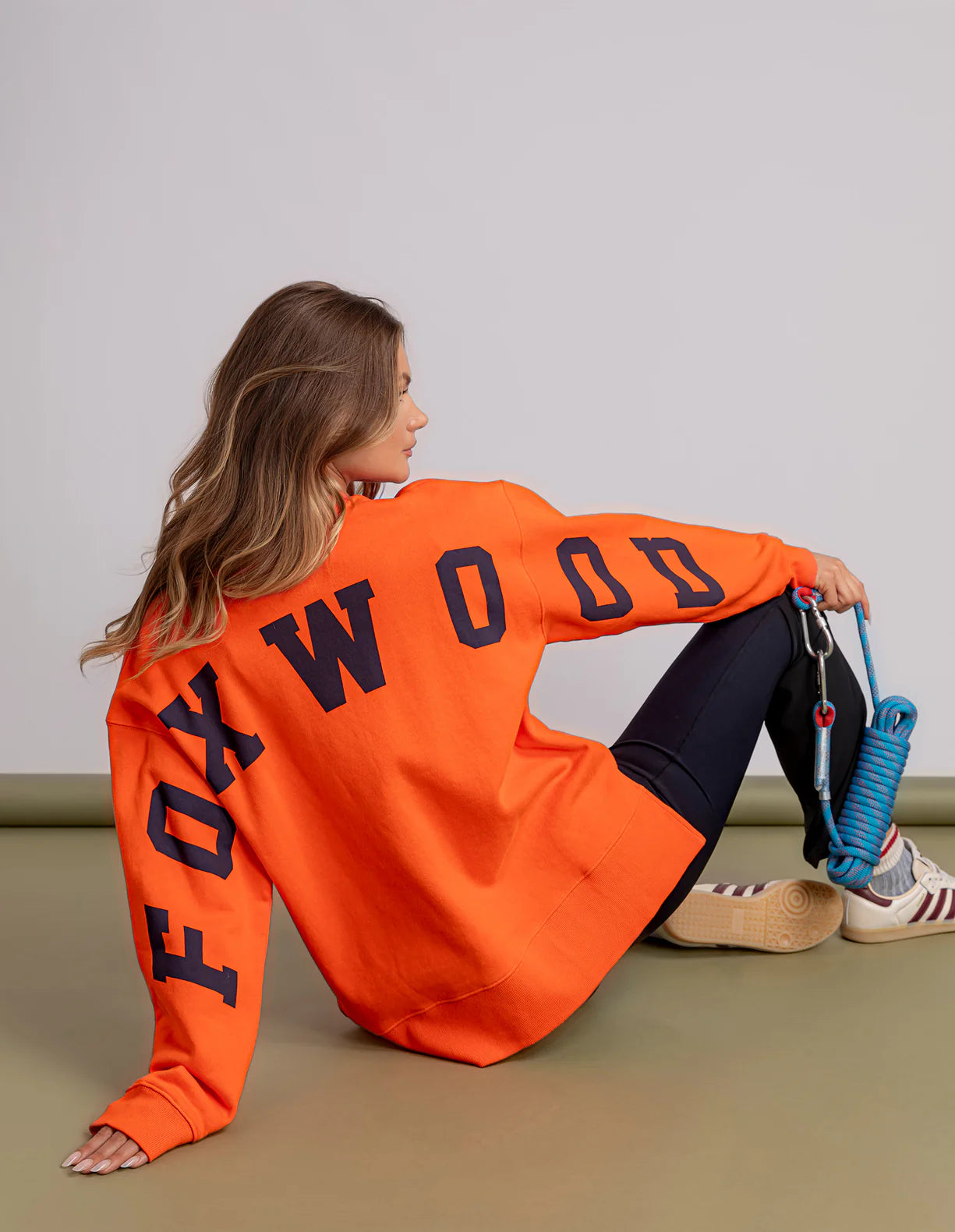 Foxwood Interval Crew Orange/Navy
