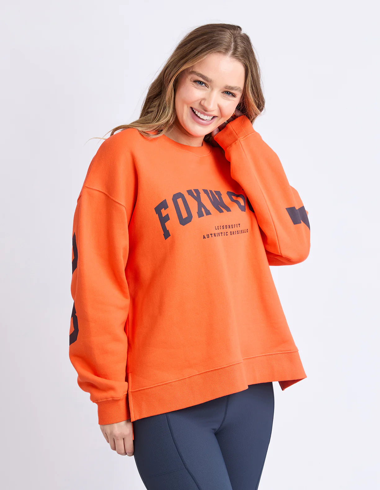 Foxwood Interval Crew Orange/Navy