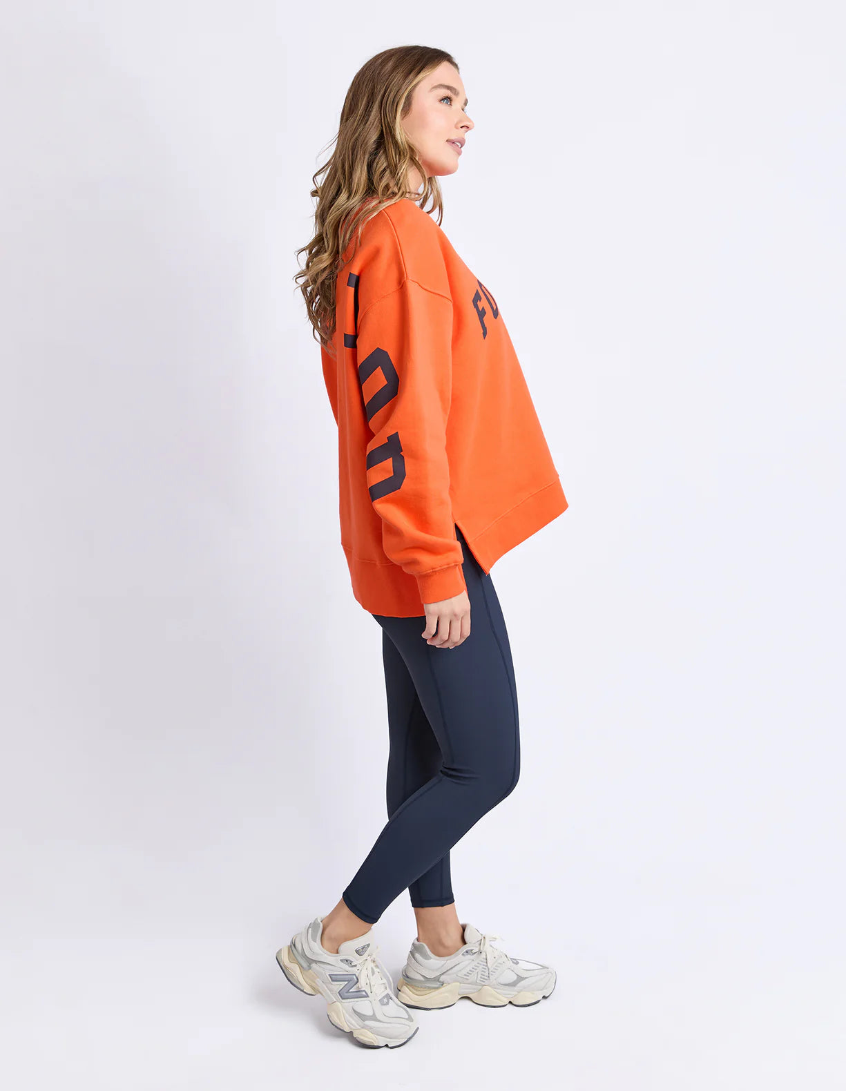 Foxwood Interval Crew Orange/Navy