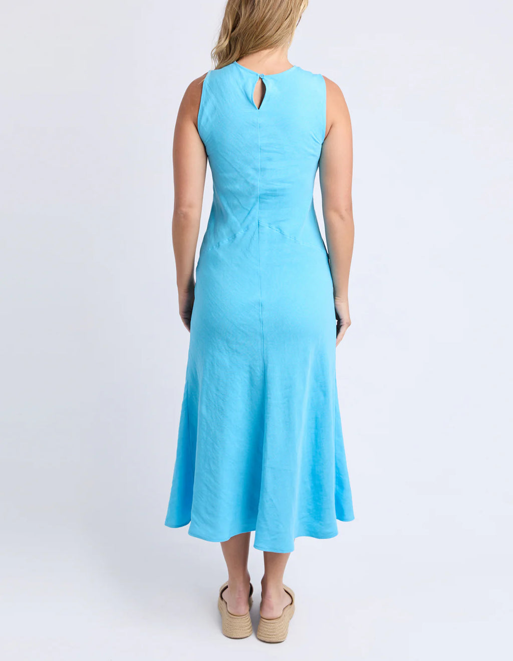 Foxwood Azure Linen Dress