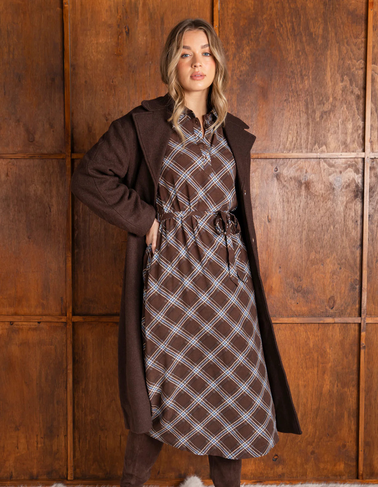 Foxwood Edison Check Dress