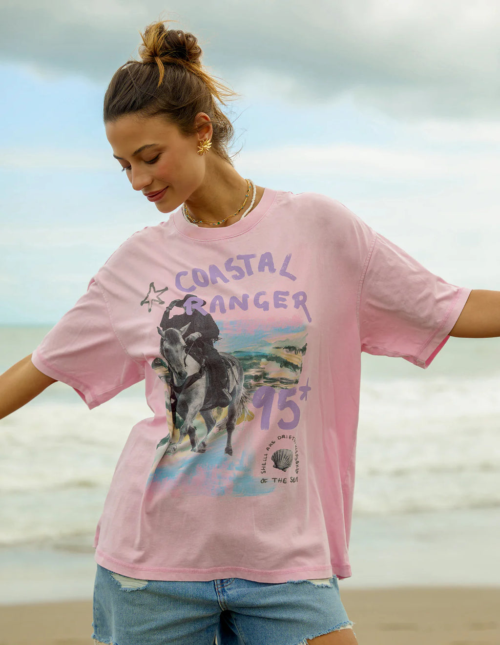 Foxwood Coastal Ranger Tee Bubblegum Pink