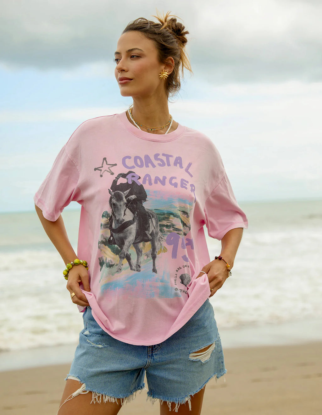 Foxwood Coastal Ranger Tee Bubblegum Pink