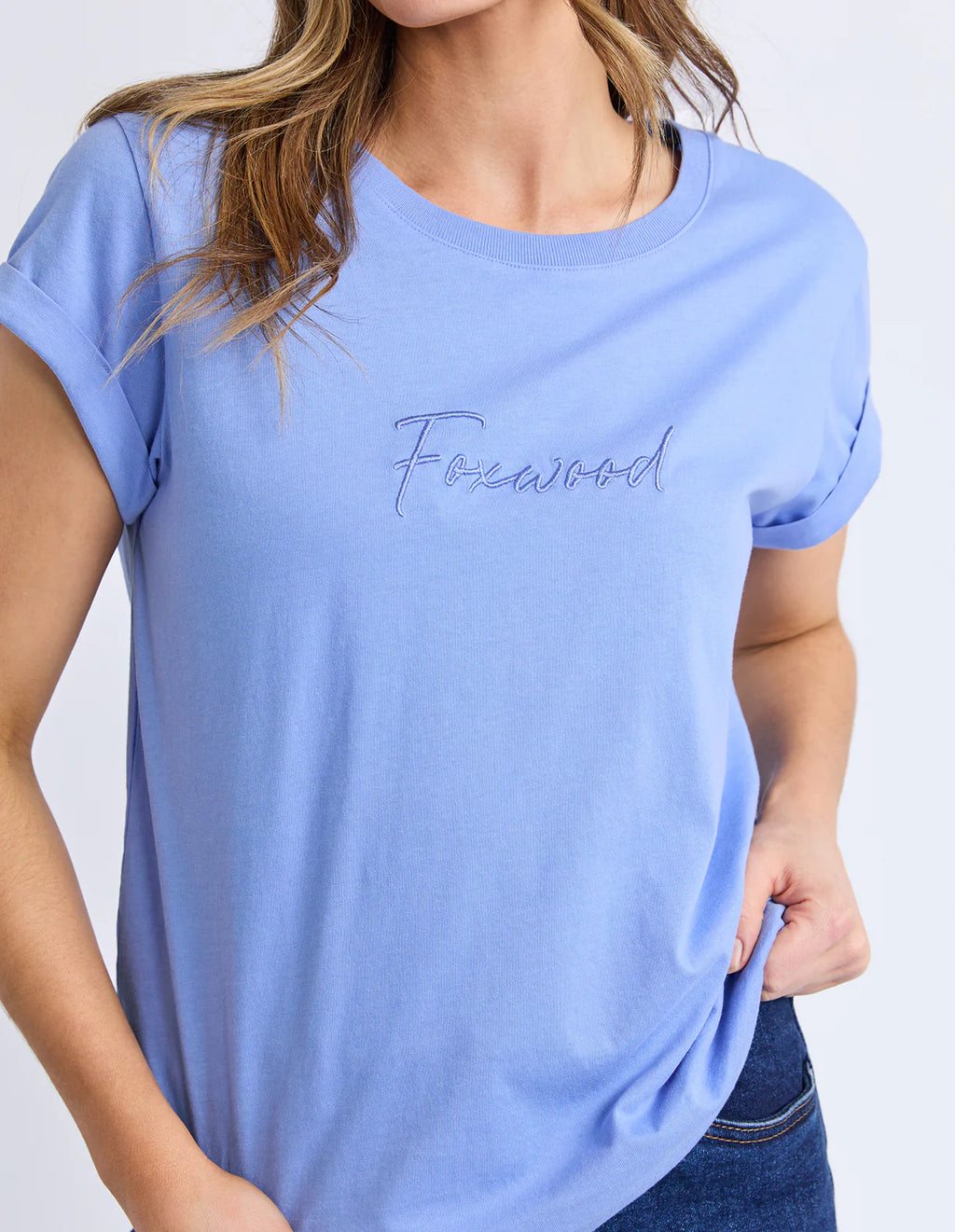 Foxwood Signature Tee Neon Blue