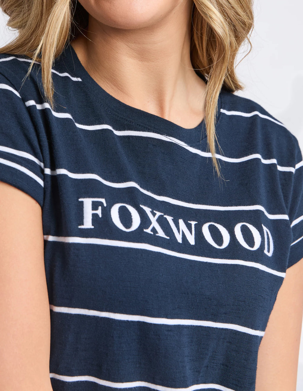 Foxwood Caleb Dark Sapphire Stripe Dress